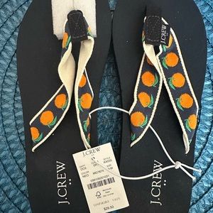 Brand new J Crew flip flops